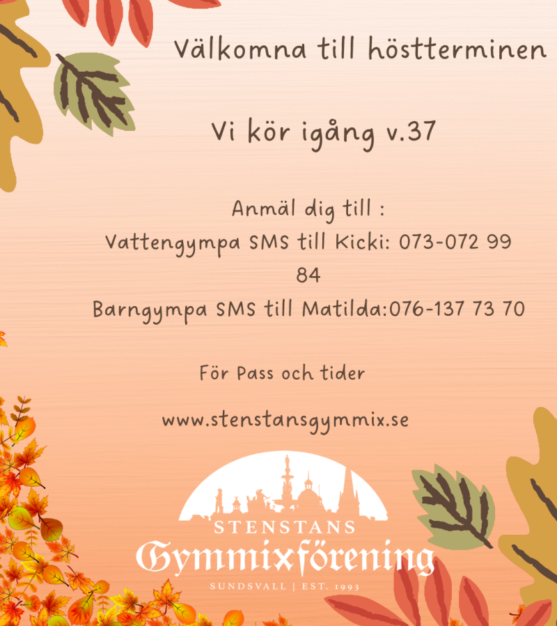 Välkomna till höstterminen 2026